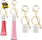 Initial Letter Keychain Holder for Summer Fridays Lip Balm, Lip Gloss Holder Key