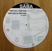 SABA PSP 244/248/250/350 Custom Designed Turntable Tonearm Alignment Protractor