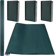 CRASPIRE Book Cloth for Book Binding Silk Dark Green 43.3 x 16.53 A3-A8 Fabric Surface Paper Backed Bookcover Book Covering Protector Bookbinding Supplies for Books Album DIY Scrapbooking