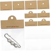 DOITOOL 1Set Transparent Jewelry Packaging Bags with Display Cards for Small Business Jewelry for Bracelets Necklaces Earrings Rings