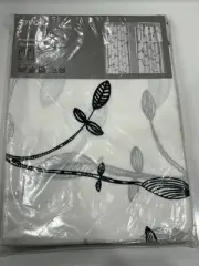 IKEA Eivor Kajsa Aronsson 2 Curtain Panels 57×98" New White Black Tree Bird Leaf