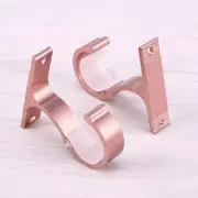2 PCS Gold Curtain Rod Modern Style Bracket Fixed Mounting Plate
