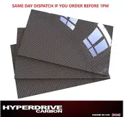 Carbon Fibre Sheet Gloss Twill 3k Rigid 100% Carbon 1 2 3 4 5 mm UK Supplier!