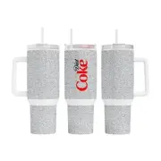 Custom Made 40oz Stainless Steel Tumbler-Diet Coke~Glitter~Coke~Soda~Gift