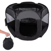 zone Tech Portable Folding Dog Cage Pet Tent House Playpen Kennel Cat House Gate