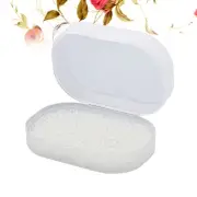 2 Pcs Soap Box Traveling Container Sponge Holder for Sink Home Case Bathroom