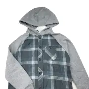 Boys size 7, Pumpkin Patch, fleece lined hooded shirt, NEW