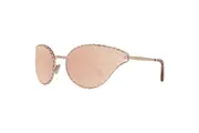 Roberto Cavalli Rose Gold Oval Mirrored Sunglasses