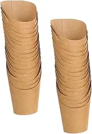 Dessert Cups, snack cups,200 Pcs Boxes Kids Snack Containers Popcorn Containers Cake Container Charcuterie Cone Kraft Paper Food Container Ice Cream Cone Holder Waffles Snack Box Snack Bowl Empty Snac