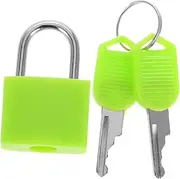 FOMIYES Mini Padlock with Key Compact Luggage Lock Refreshing Strong Construction for School Bags Gym Lockers Jewelry Boxes Travel Accessories