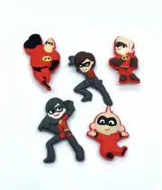 Incredibles cartoon Shoe Charm Set