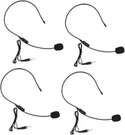 HAMPPLIES 4PCS Earhook Microphone Lightweight Wired Voice Amplifier Mic for Sound Pickup for Various Face Shapes