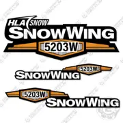Fits HLA Snow Wing 5203A Decal Kit Plow - 7 YEAR OUTDOOR 3M VINYL!