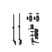Adjustable c Clamp Stands with 1/4 Ball Head Adapter 2 Pack Desktop Clip Stand for 13.8 23.6 Lights