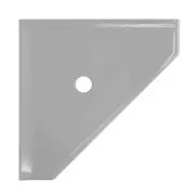 CORNER SHELF Bathroom Shower Wall Mounted Flatback Cool Gray 8 Inch QUESTECH
