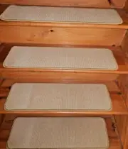 14 STEP 9" X 30" + LANDING 29" X 30" Tufted Woven WOOL Carpet Stair Treads.