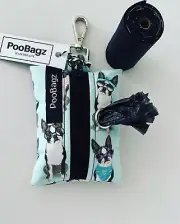 French Bulldog - Dog Poo Bag Dispenser - Handmade
