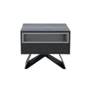 Raimon Furniture Vertia Square Side Table - Shadow Grey