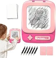 Toddler Doodle Board,Cartoon Graffiti Doodle Pad Rubbing Drawing Board | Learning Writing Tablet Puzzle Educational Toy for Airplane