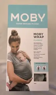 Moby Wrap Classic Gray NEW Newborn to Toddler 8-33 Pounds Baby Carrier