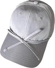[Generic] 2025 Women's Y2K Fashion Bow Baseball Cap Adjustable Low Profile Trucker Sun Hat Casual Running Caps Travel Beach Hat