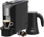 Bella Pro Series Capsule Coffee Maker w/ Bonus Milk Frother, Black ~ BRAND NEW!!