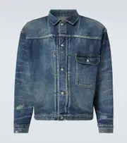 [Junya Watanabe] Junya Watanabe x New Manual denim jacket AU 87 blue
