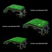 Turtle Basking Platform Tortoise Ramp Reptile Ladder Resting Terrace with Lawn Aquarium Floating Decor