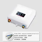 Water Heater Under Sink LED Water Boiler Instant Water Heater Electric Tankless