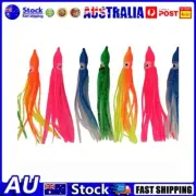 Colorful Glow In The Dark Octopus Bait 20pcs 6cm Soft Squid Skirt Fishing Set