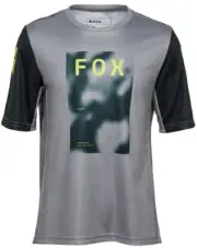 Fox Racing Ranger Taunt Youth SS MTB Mountain Bike Jersey Steel Gray