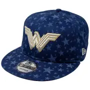 Wonder Woman Laser Etch Symbols 9Fifty Adjustable New Era Hat Blue