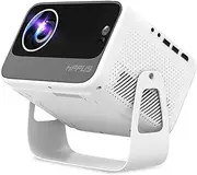 [Auto Focus/Keystone] Smart Projector 4K with Android 9.0 1080P Native 500 ANSI, Ceiling Projector with WiFi 6 and Bluetooth Object Avoidance, and Screen Adaption (White）