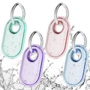 (4-Pack) SkyArmor Samsung SmartTag2 Cases - IPX8 Waterproof Protective Covers with Keyring, Multi-Color Set