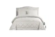 Hotel Living Eli Comforter Set King White King Comforter Sets