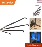 Rolling Head Pry Bar Set, 6-Inch - 20-Inch, 4-Piece