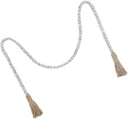 HAMPPLIES 1Pc String Delicate Grey Wooden Beads Pendant with Rope Unique Wall Decor for Home Elegant and Festive Design Present for Friends and Family