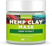 Hemp Clay Facial Mud Mask Whitening Brightening Facial Mask Reduce Acne Pore Facial Cleansing Skin Care 120g