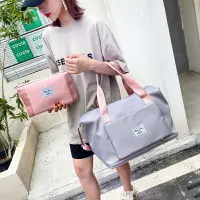 在飛比找樂天市場購物網優惠-熱銷便攜!可折疊手提旅行包女大容量干濕分離收納袋短途輕便男健