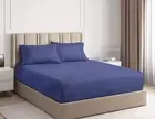 Ramesses 2000TC Bamboo Blend Fitted Sheet Set/Cooling Sheets/Single/KS/Double