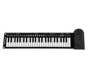 Andowl S747 Portable Roll Up Keyboard (Black)