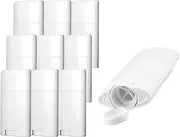 Sxminer 10 Pack 2.5 oz Empty Deodorant Containers 75ml White Oval Twist-Up Refillable Tubes Bottom Filling Plastic Deodorant Container BPA-Free for DIY Deodorant Stick Lotion Bar Solid Lotion Balm