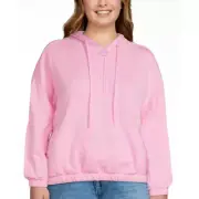 AVIA Pink Half Zip Pullover Hoodie Sweatshirt Elasticated Hem & Cuff Size L NWT
