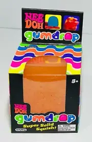 Gumdrop Super Solid Squish NeeDoh | Single Orange✅