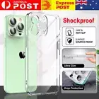 Clear Shockproof Back Case Cover For IPhone 16 15 14 13 12 11 Pro XS MAX X XR