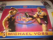Michael Voss (Brisbane Lions club legend ) signed Official M.Voss poster (#429)