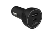 EFM 30W Dual Port Socket Car Charger Adapter w PD PPS For Apple Android Black