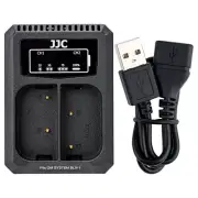 USB Dual Battery Charger fits BLX-1 for Olympus OM SYSTEM OM-1 OM1 OM 1 Mark II