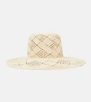 [Loro Piana] Loro Piana Hoshi straw sun hat UK 6 5/8 beige
