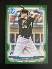 Zack Collins CHW 2020 Topps Gypsy Queen Rookie Card RC Green Parallel # 260 MINT
